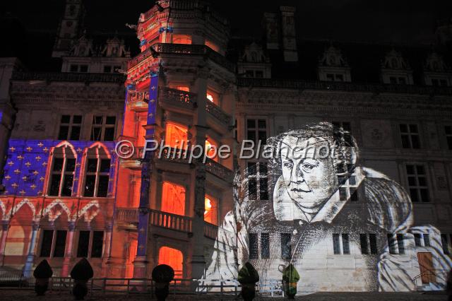 france loir et cher 08.JPG - Son et lumière au château de BloisCatherine de MédicisLoir-et-Cher,  France